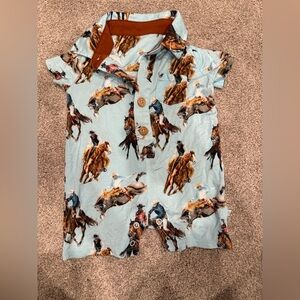 Posh Peanut Brody Cowboy Henley Shortall size 0-3